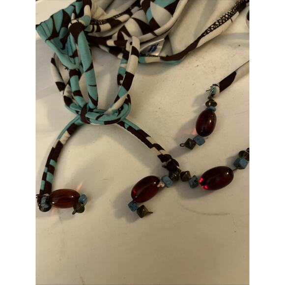 Malibu Dream Girl Womens Size Medium Multicolored Tropical Bikini Swim Bottom - Picture 12 of 12